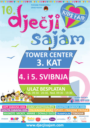 Dječiji sajam i Sajam za bebe 4. i 5. svibnja u Rijeci