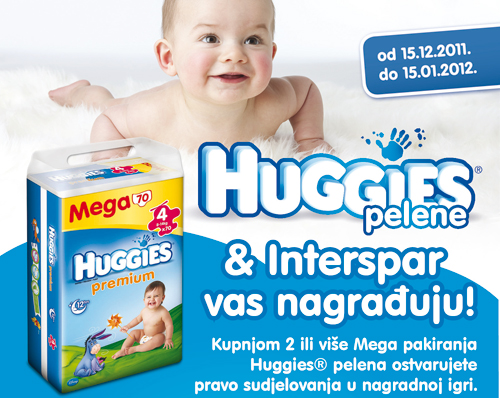 Huggies pelene i Interspar vas nagrađuju
