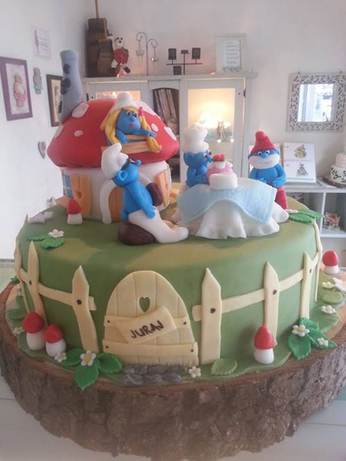 Štrumfovi rođendanska torta